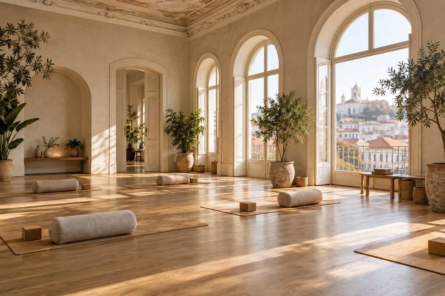 A light-filled wellness space